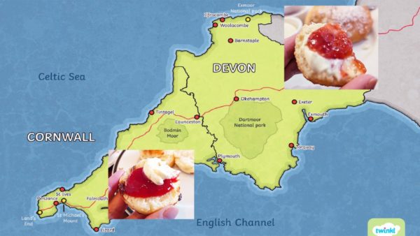 スコーンのトリビア　ジャムが先か？クリームが先か？